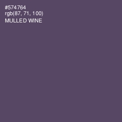 #574764 - Mulled Wine Color Image